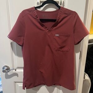 Figs Dark Cherry Scrub Set